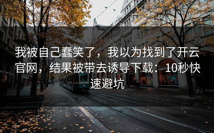 我被自己蠢笑了，我以为找到了开云官网，结果被带去诱导下载：10秒快速避坑